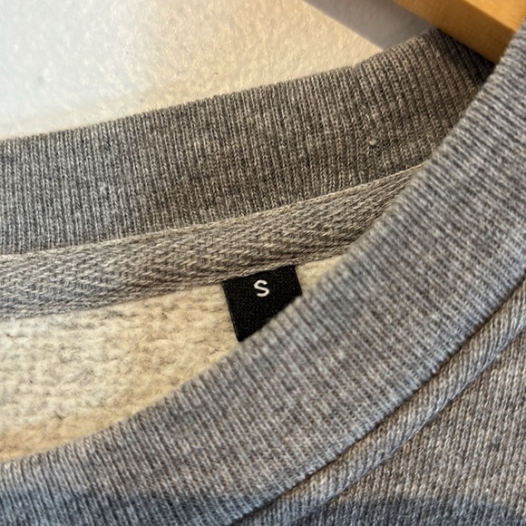 The Kooples Skull Embroidered Fleece Sweatshirt grey size small - Picture 7 of 11